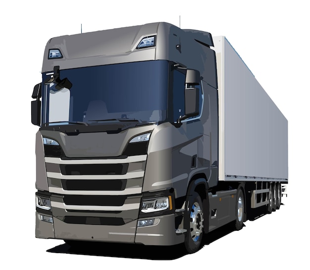 Europa truck art 3d render nieuwe ontwerp doos verkopen poster banner logo teken icoon symbool identiteit