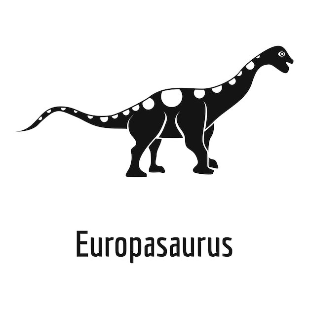 Europasaurus-pictogram Eenvoudige illustratie van europasaurus vectorpictogram voor web