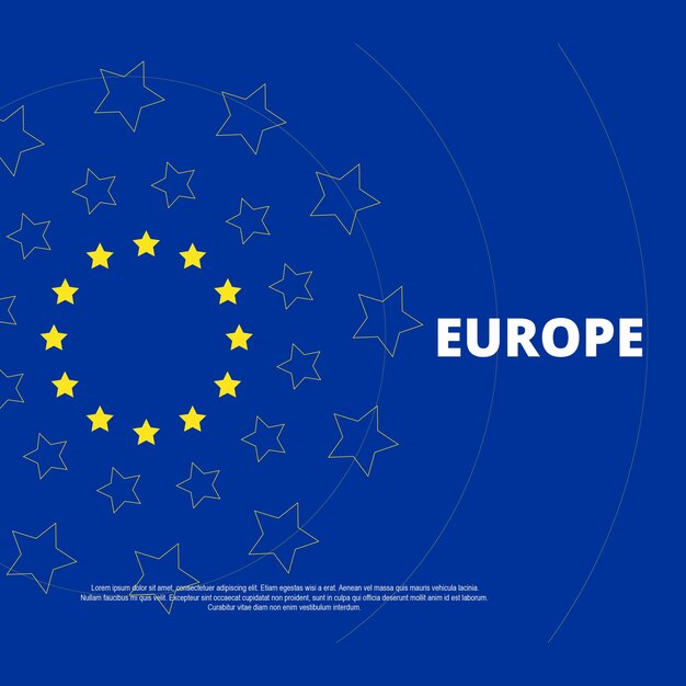 Vector europe banner