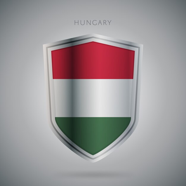 Europe flags series Hungary icon.