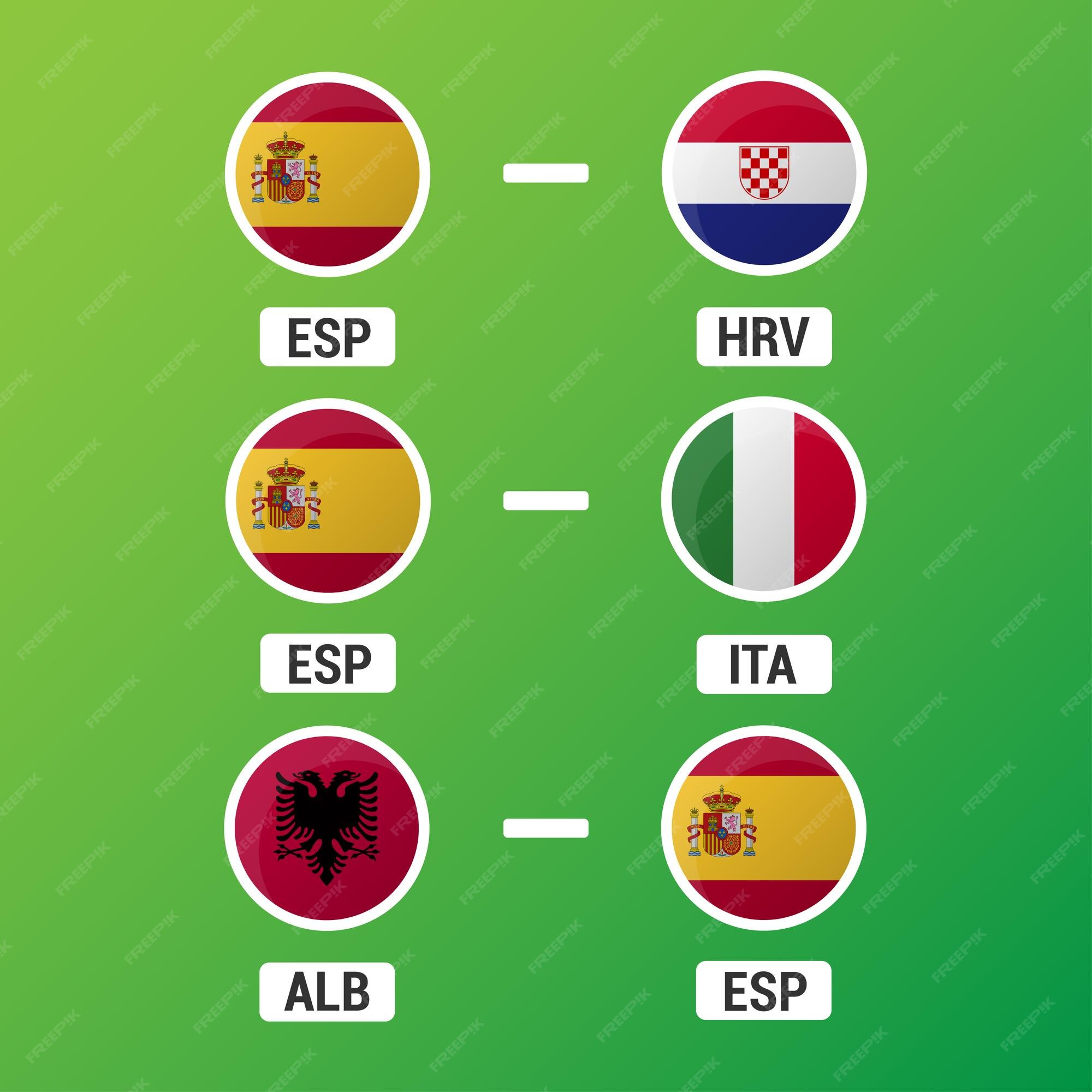 Premium Vector | European football Spain national team football matches