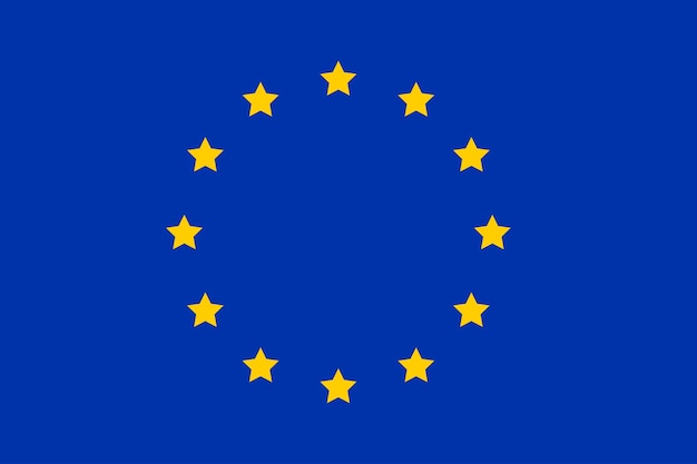 Vettore bandiera dell'unione europea vettore di bandiera ue