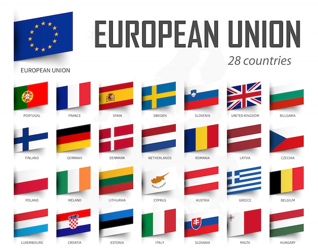 Vector european union flag