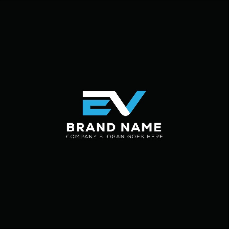 EV letter logo ontwerp EV bedrijf en onroerend goed monogram logo vector sjabloon