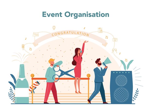 Evenementmanager of serviceconcept