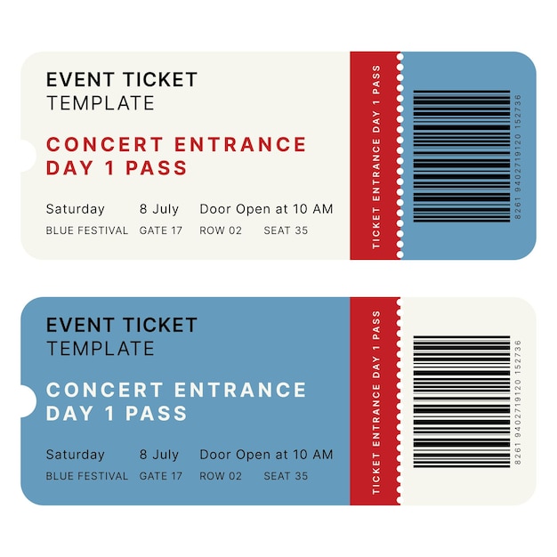 Event Concert Ticket Template