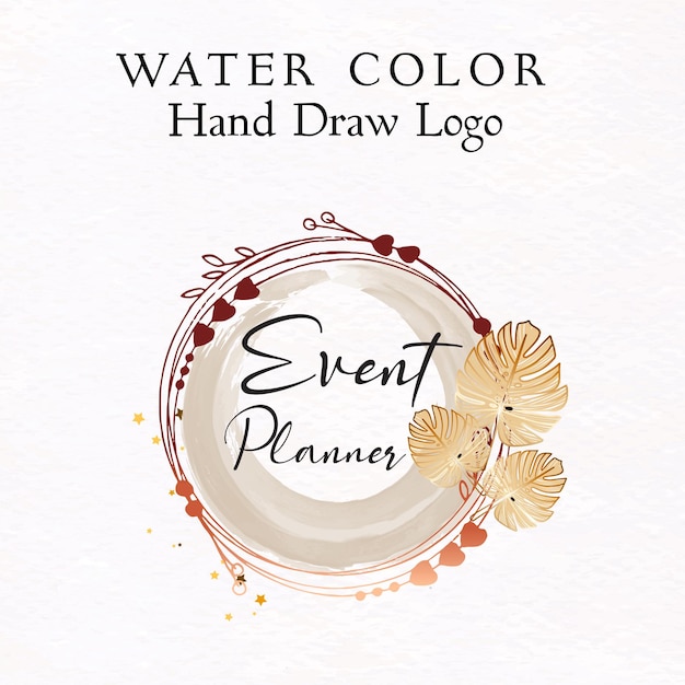 Event planner logo luxury gold