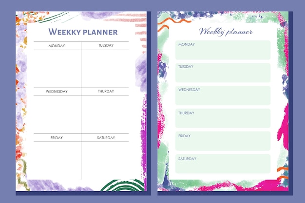 Vector event planner template