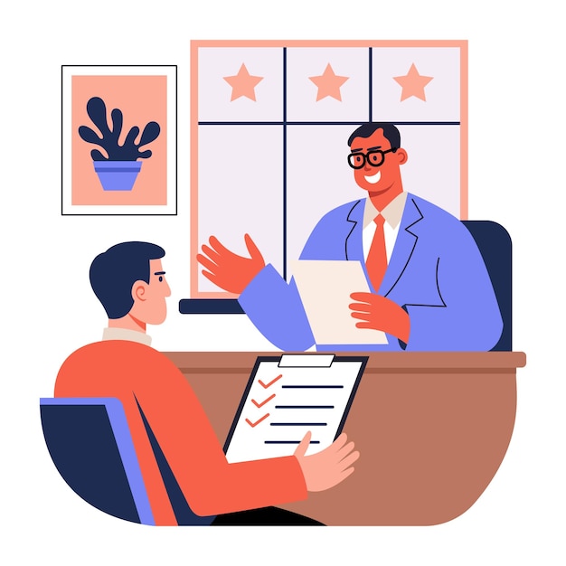 event planning illustration in flat style