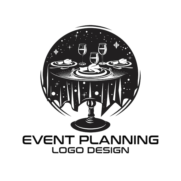 Event Planning Vector Logo Design