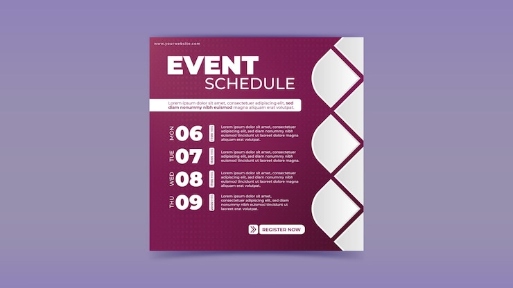 Vector event schedule
