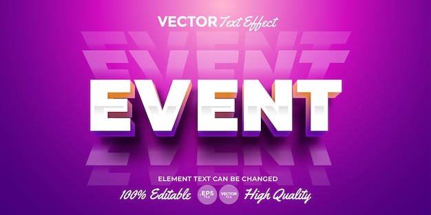 Event Text Effect