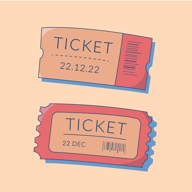 Event ticket design vector