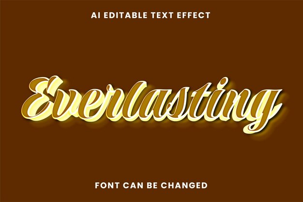 Vector everlasting text effect