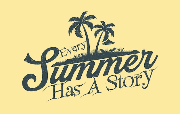 Каждое лето имеет дизайн футболки с историей