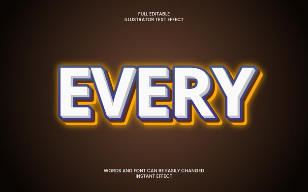 every text effect