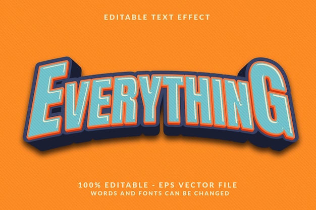 everything editable text effect style template