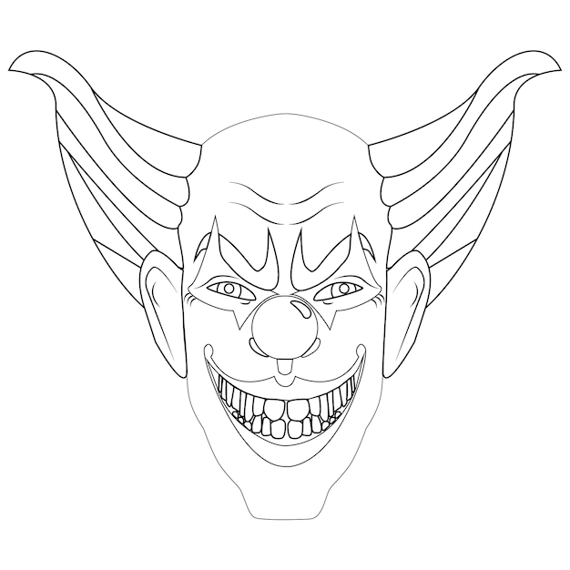 How To Draw A Killer Klown, Step by Step, Drawing Guide, by Dawn - DragoArt