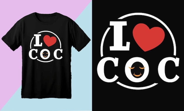 Vector evil coc guitar t shirt design