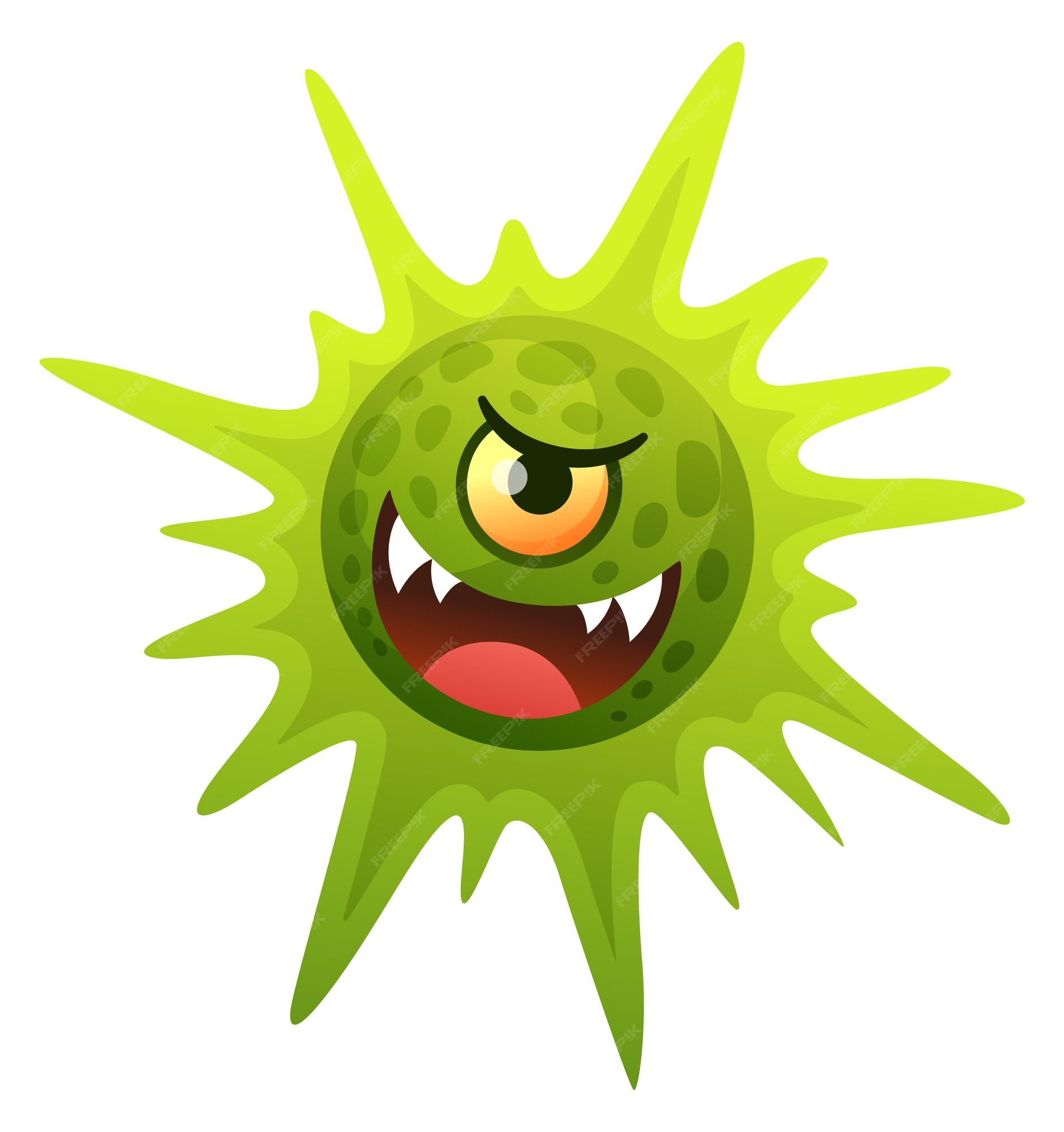 premium-vector-evil-green-virus-cell-cartoon-comic-character