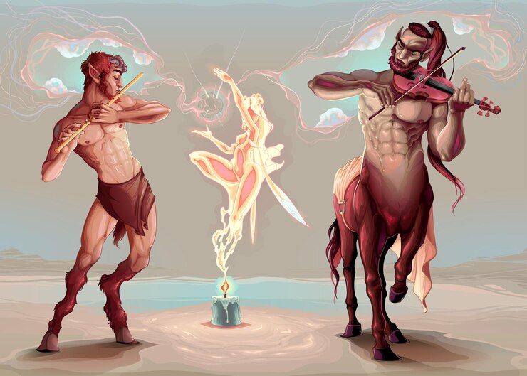 Vector evocation of the spirit of the music