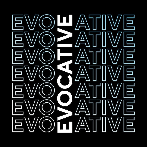 Evocative gradient color book related word t-shirt design