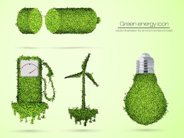 Vettore evoluzione del concetto di greening del mondo.