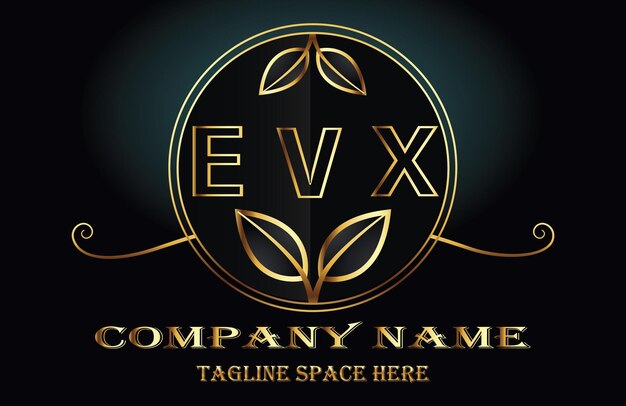 벡터 evx 글자 로고