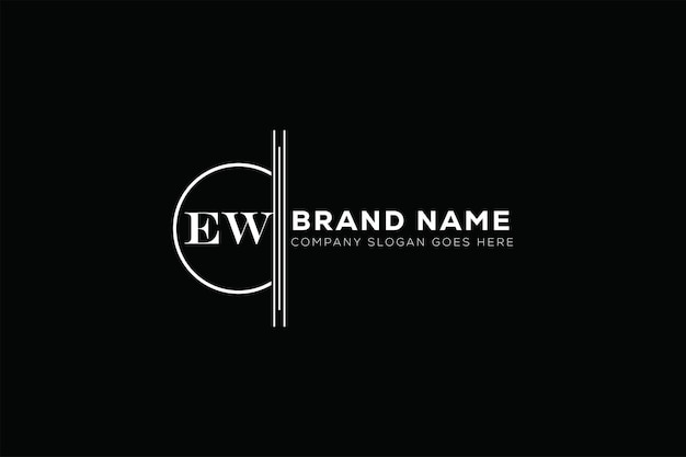 Ew letter logo design ew vbusiness and real estate monogram logo vector template