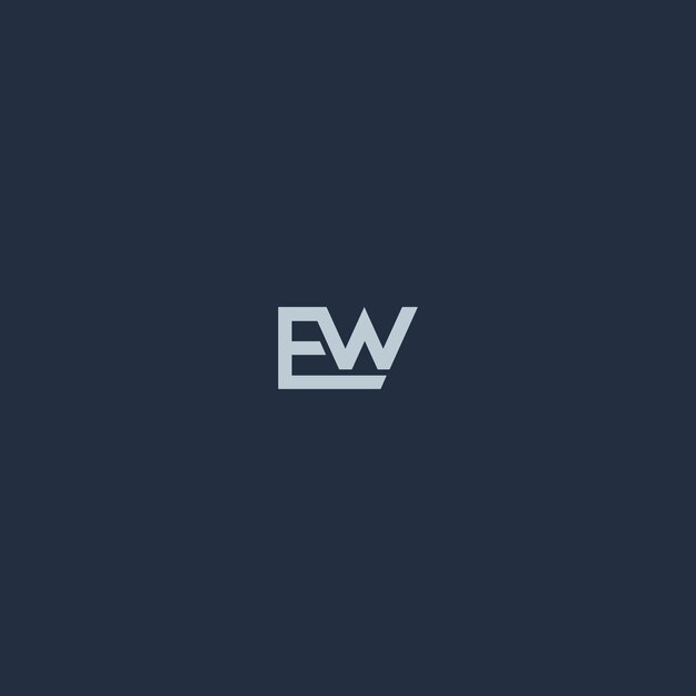 EW logo ontwerp vector afbeelding