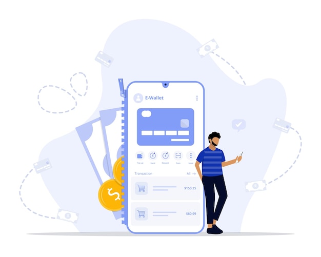 Ewallet concept illustration