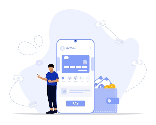 Ewallet concept illustration