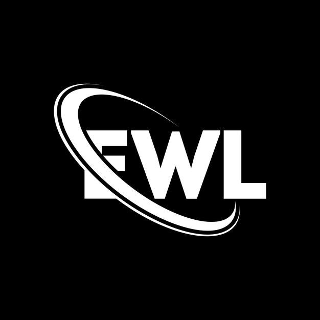 EWL logo EWL brief EWL letter logo ontwerp Initialen EWL logotype gekoppeld aan cirkel en hoofdletters monogram logotype EWL typografie voor technologiebedrijf en vastgoedmerk