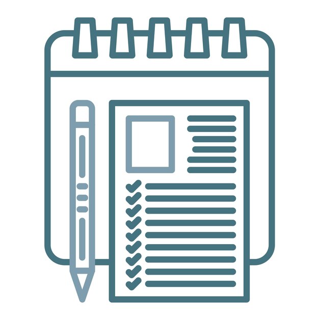 Vector exam date flat illustration