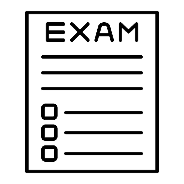 Vector exam icon