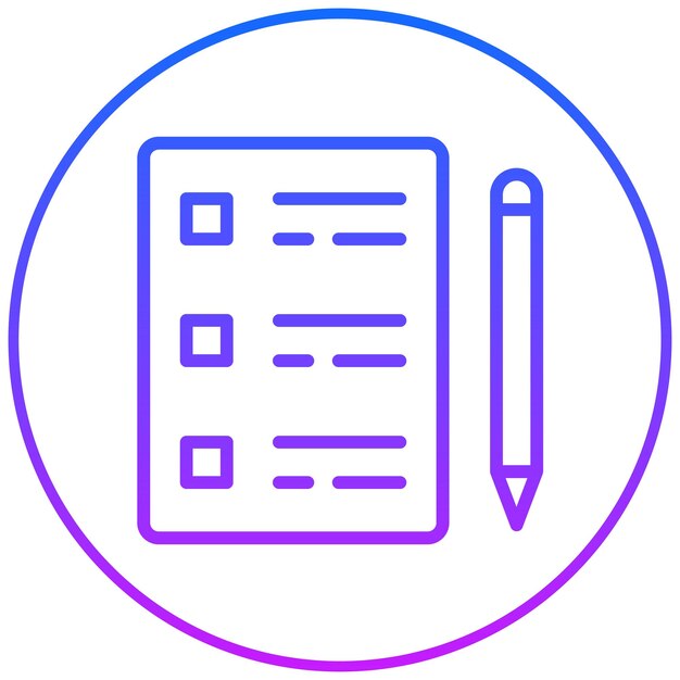Exam Vector Illustratie