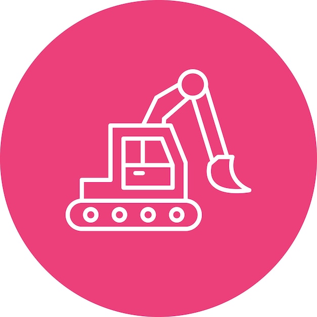 Excavator icoon vector afbeelding Kan worden gebruikt voor bouwgereedschap