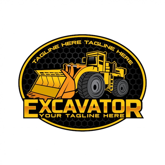 Excavator logo design