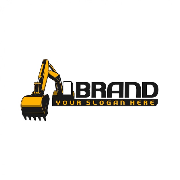 Vector excavator logo