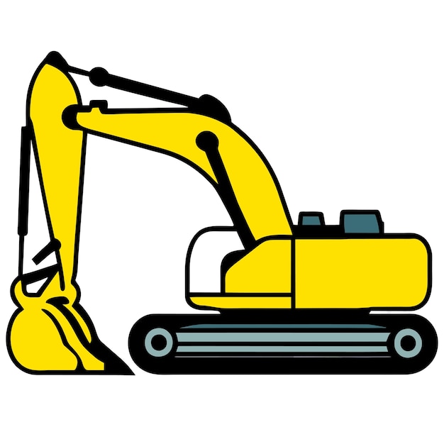 Excavator vector illustration