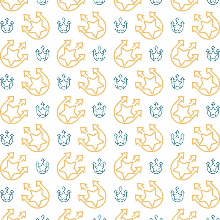 Vector excellence icon trendy repeating pattern colorful vector illustration background