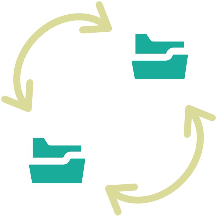 Vector exchange files vector icon illustration of ongldg marketing iconset