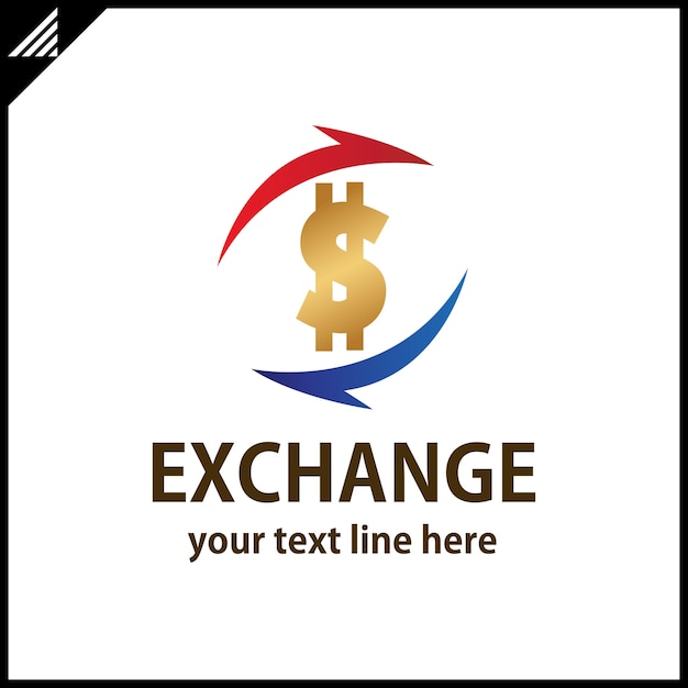 Premium Vector | Exchange money logo