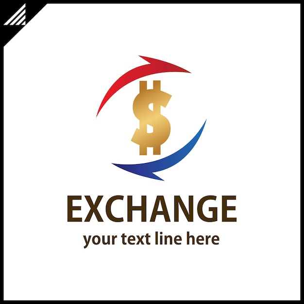 Vector exchange money logo