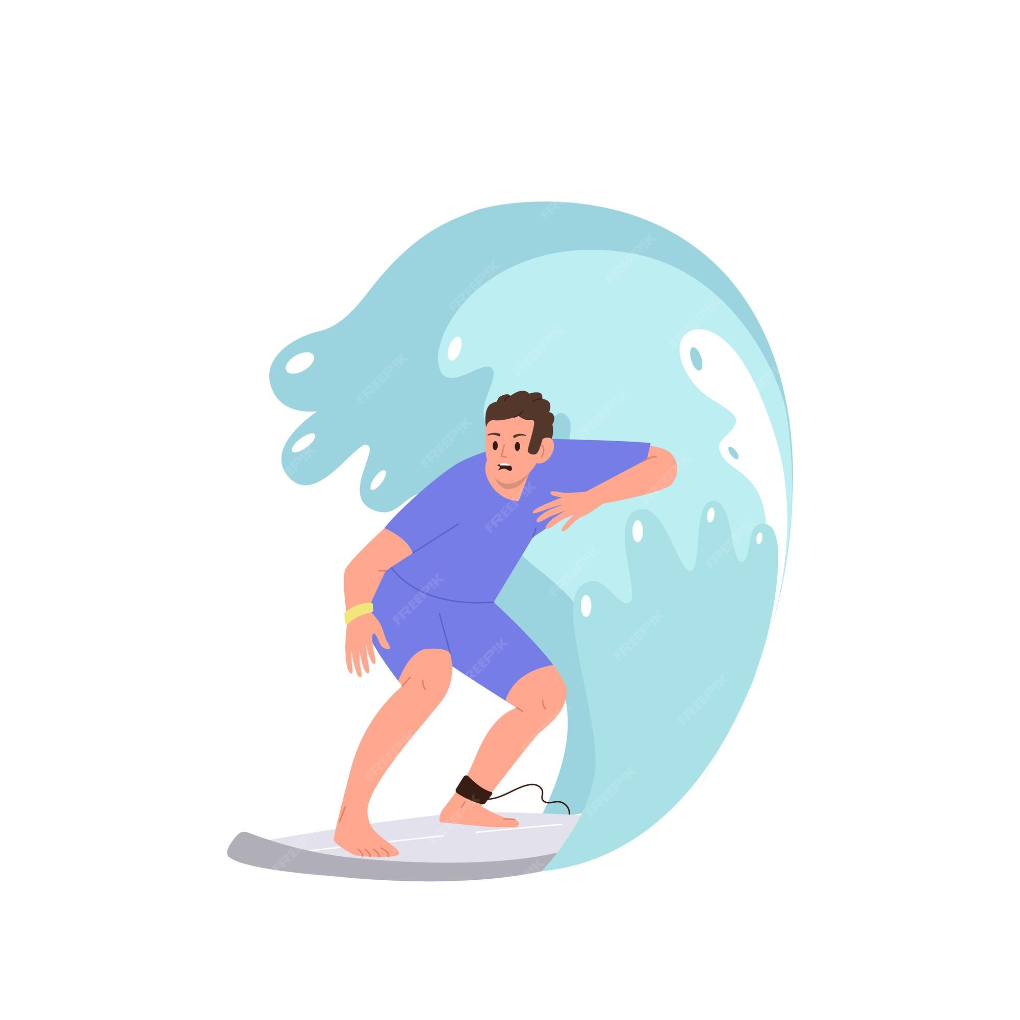 Extreme water sport linear icons set. 360 surfing maneuver