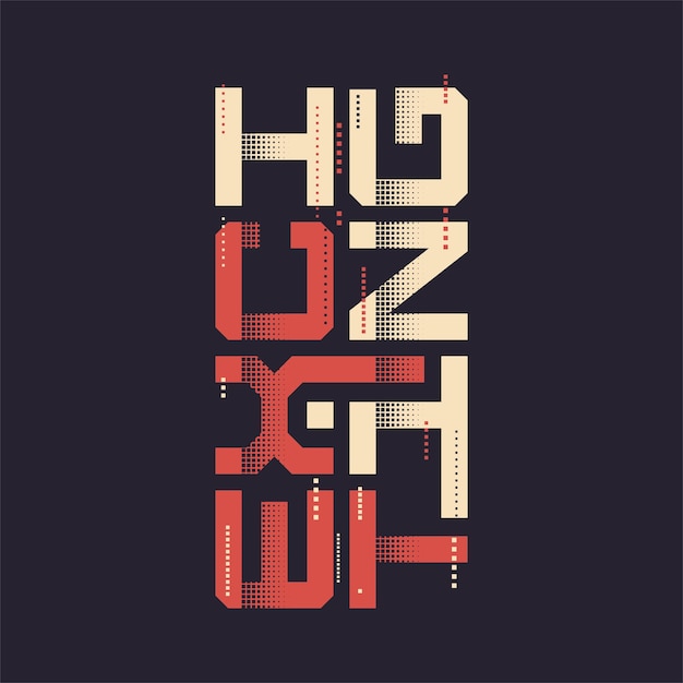 Exciting graphic tshirt vector geometric design typography