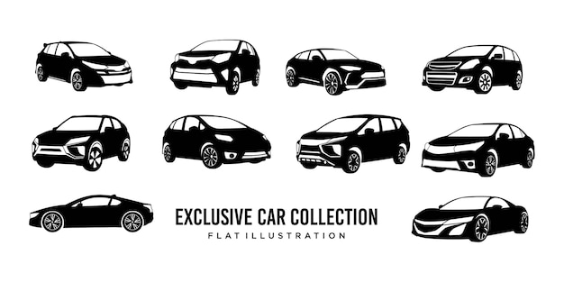 Vector exclusief logo voor autoverzameling