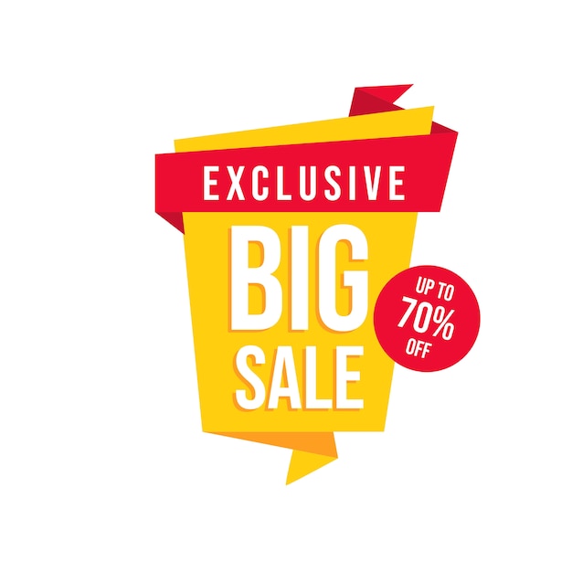 Vector exclusive big sale modern banner design