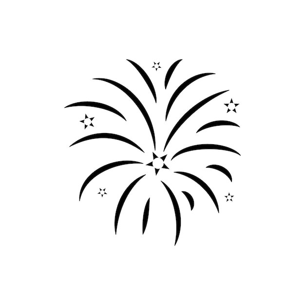 Vector exclusive black firework explosion effect anniversary