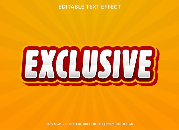 exclusive editable text effect template with abstract background use for business logo and brand